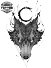 tatouage-ephemere-loup-graphique-design-peau tatouage-ephemere-loup-graphique-design-peau
