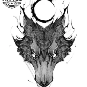 tatouage-ephemere-loup-graphique-design-peau tatouage-ephemere-loup-graphique-design-peau