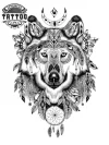 tatouage ephemere loup indien spirituel expression temporaire unique tatouage ephemere loup indien spirituel expression temporaire unique