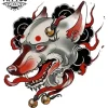 tatouage-ephemere-loup-japonais-design-unique-temporaire tatouage-ephemere-loup-japonais-design-unique-temporaire