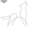 tatouage-ephemere-loup-ligne-minimaliste tatouage-ephemere-loup-ligne-minimaliste