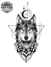 tatouage-loup-ephemere-mandala-design-hypnotique tatouage-loup-ephemere-mandala-design-hypnotique