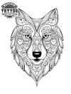 tatouage-ephemere-mandala-loup-homme