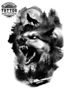 tatouage-ephemere-loup-mechant-realiste-art-temporaire