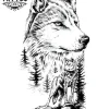tatouage-ephemere-loup-nature-sauvage
