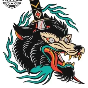tatouage-ephemere-loup-new-school-tendance-originalite tatouage-ephemere-loup-new-school-tendance-originalite