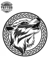 tatouage-ephemere-loup-nordique-mystique tatouage-ephemere-loup-nordique-mystique