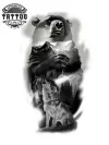 tatouage-ephemere-loup-ours-design-unique
