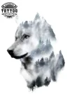 tatouage-ephemere-loup-paysage-naturel-realiste tatouage-ephemere-loup-paysage-naturel-realiste