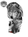 tatouage-ephemere-loup-realiste-waterproof-petit-graphique
