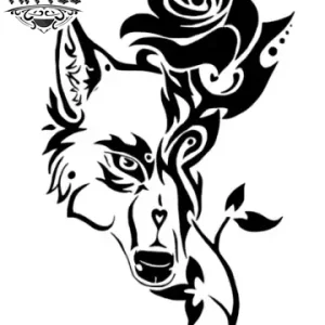tatouage-ephemere-loup-rose-temporaire-et-unique tatouage-ephemere-loup-rose-temporaire-et-unique