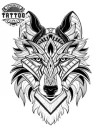 tatouage-ephemere-loup-symetrique-design-intemporel tatouage-ephemere-loup-symetrique-design-intemporel