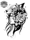 tatouage-ephemere-loup-visage-femme-design-feminin-mystique tatouage-ephemere-loup-visage-femme-design-feminin-mystique