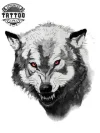tatouage-loup-yeux-rouge-realisme-temporaire tatouage-loup-yeux-rouge-realisme-temporaire
