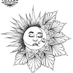 tatouage ephemere lune soleil astrologique temporaire tatouage ephemere lune soleil astrologique temporaire