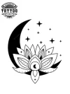 tatouage-ephemere-lune-fleur-de-lotus-elegant-temporaire tatouage-ephemere-lune-fleur-de-lotus-elegant-temporaire