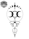 tatouage-ephemere-lune-geometrique-design-tatouage-temporaire-lunaire