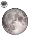 tatouage-ephemere-lune-design-premium-image