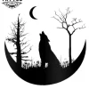 tatouage-lune-ephemere-loup-mystique tatouage-lune-ephemere-loup-mystique
