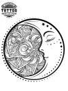 tatouage-ephemere-lune-original-look-unique-personnalise tatouage-ephemere-lune-original-look-unique-personnalise