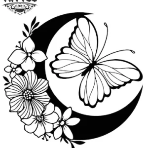 tatouage-ephemere-lune-motif-papillon tatouage-ephemere-lune-motif-papillon
