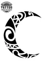 tatouage-ephemere-lune-polynesien-design-unique tatouage-ephemere-lune-polynesien-design-unique