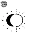 tatouage-ephemere-lune-soleil-ensemble-original-tatouage-lune tatouage-ephemere-lune-soleil-ensemble-original-tatouage-lune