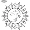 tatouage LUNE éphémère astrologique soleil couple romantique tatouage LUNE éphémère astrologique soleil couple romantique