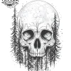 tatouage-ephemere-lune-tete-de-mort-style-unique tatouage-ephemere-lune-tete-de-mort-style-unique
