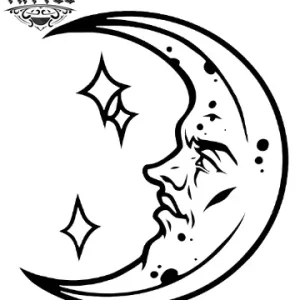 tatouage ephemere lune visage designs uniques tatouage ephemere lune visage designs uniques