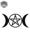 tatouage-lune-ephemere-wicca-mystique-waterproof tatouage-lune-ephemere-wicca-mystique-waterproof