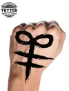 tatouage-main-ephemere-666-numero-porte-bonheur