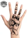 tatouage main ephemere bio mecanique realiste tatouage main ephemere bio mecanique realiste