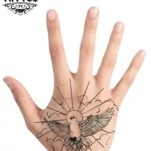 tatouage main colombe réaliste éphémère tatouage main colombe réaliste éphémère