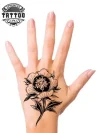 tatouage main femme ephemere motif fleur elegant tatouage main femme ephemere motif fleur elegant