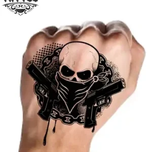 tatouage-main-ephemere-gang-style-look-unique tatouage-main-ephemere-gang-style-look-unique