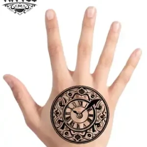 tatouage-main-ephemere-horloge-style-intemporel tatouage-main-ephemere-horloge-style-intemporel