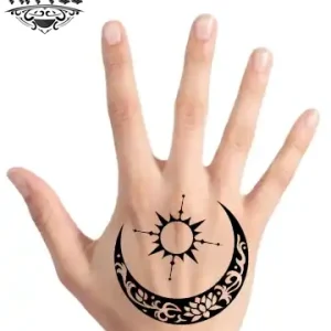 tatouage-main-ephemere-lune-mystique tatouage-main-ephemere-lune-mystique