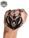tatouage-main-ours-ephemere-tattoo-temporary tatouage-main-ours-ephemere-tattoo-temporary