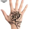 tatouage-main-ephemere-design-rose tatouage-main-ephemere-design-rose