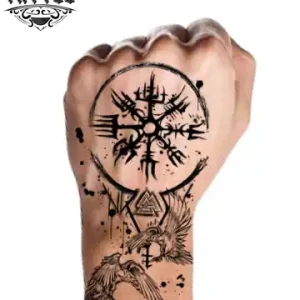tatouage-main-ephemere-viking-design-nordique-durable tatouage-main-ephemere-viking-design-nordique-durable