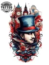Tatouage Manchette Ephémère Style Anglais élégant et temporaire Tatouage Manchette Ephémère Style Anglais élégant et temporaire