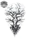 tatouage-manchette-ephemere-arbre-nature-elegant tatouage-manchette-ephemere-arbre-nature-elegant