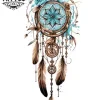 tatouage-manchette-ephemere-attrape-reve-design-boheme tatouage-manchette-ephemere-attrape-reve-design-boheme