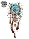 tatouage-manchette-ephemere-attrape-reve-design-boheme tatouage-manchette-ephemere-attrape-reve-design-boheme