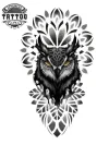 tatouage-hiboux-ephemere-manchette-artistique-bras tatouage-hiboux-ephemere-manchette-artistique-bras