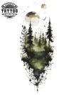 tatouage manchette ephemeral homme foret mystique tatouage manchette ephemeral homme foret mystique