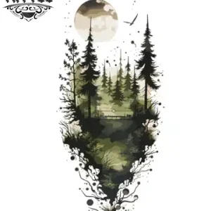 tatouage manchette ephemeral homme foret mystique tatouage manchette ephemeral homme foret mystique