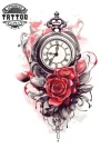tatouage manchette ephemere homme design horloge vintage tatouage manchette ephemere homme design horloge vintage