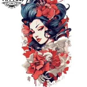 tatouage-manchette-ephemere-japonaise-femme